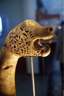 Animal Head Post. Viking art. 800